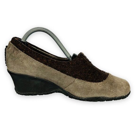 Merrell Tulip Grey Wedge 2-Tone Grey / Brown Women's 6 - Picture 7 of 11